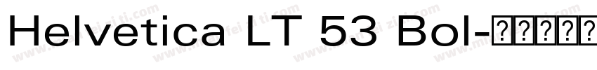 Helvetica LT 53 Bol字体转换